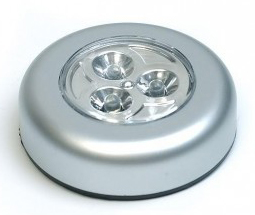 Obrázok Samolepiaca lampička 3 LED strieborná