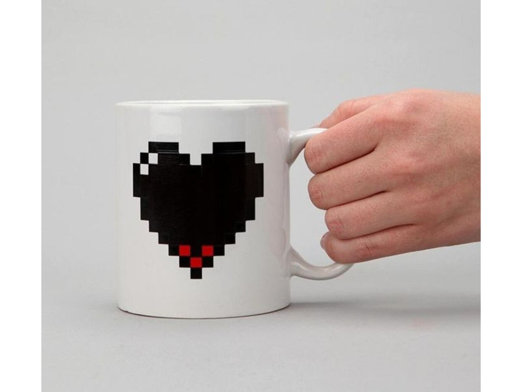 Obrázok Pixelový hrnček srdca