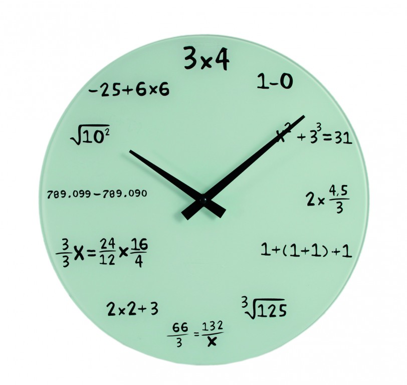 Obrázok Matematické hodiny sklenené